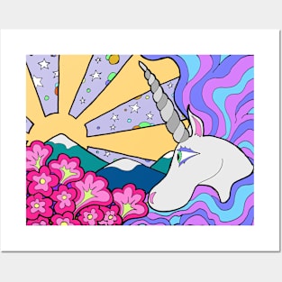 Unicorn Sunrise Posters and Art